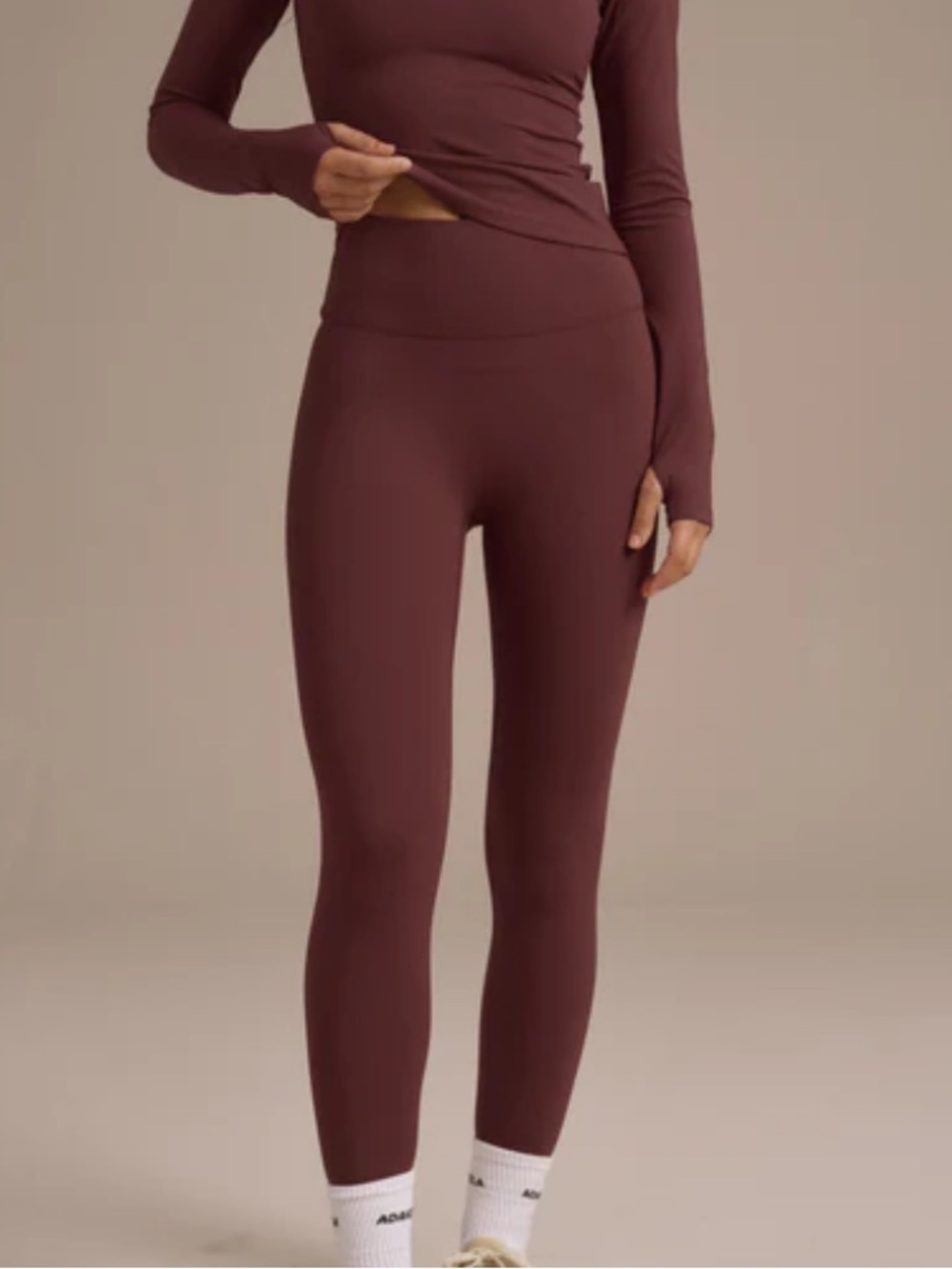 Burgundy Leggings | Adanola